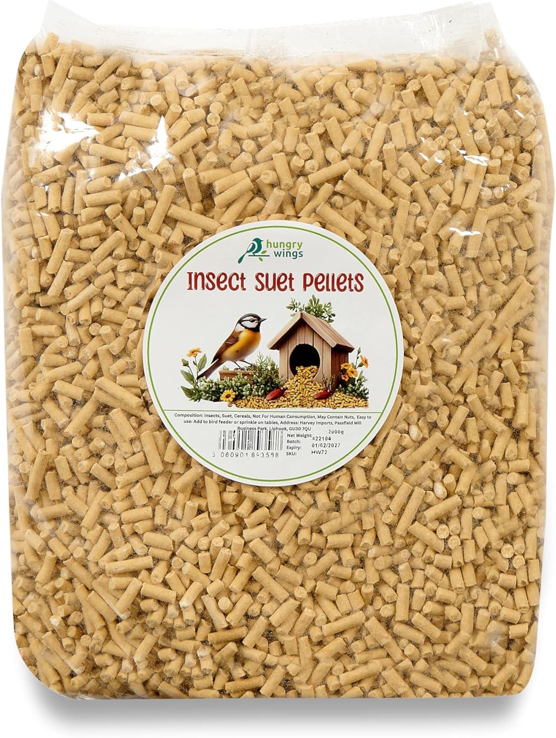 Hungry Wings Insect Suet Pellets 2kg