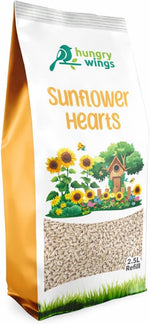 Hungry Wings Bird Food 2.5L Refill | Sunflower Hearts No Mess High Energy