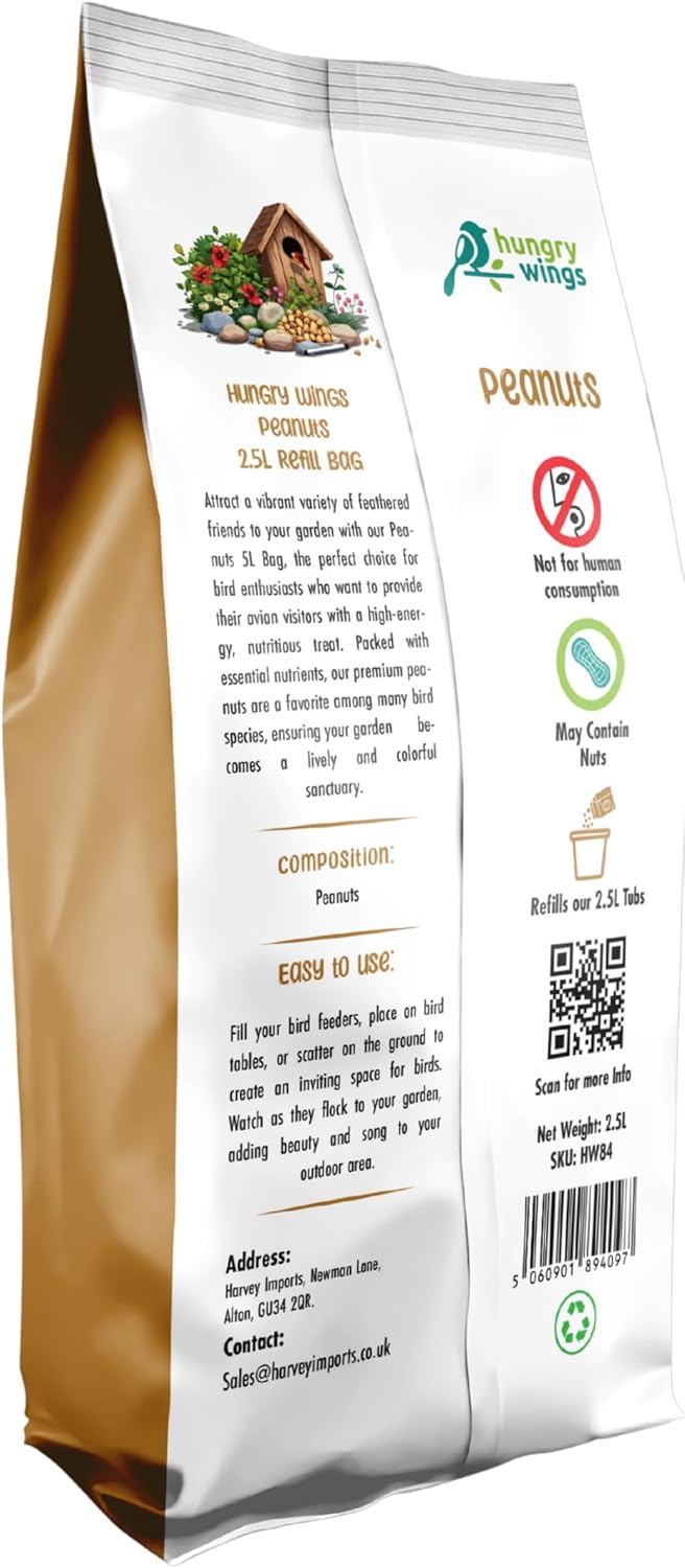 Hungry Wings Peanut Kernels 2.5L Refill