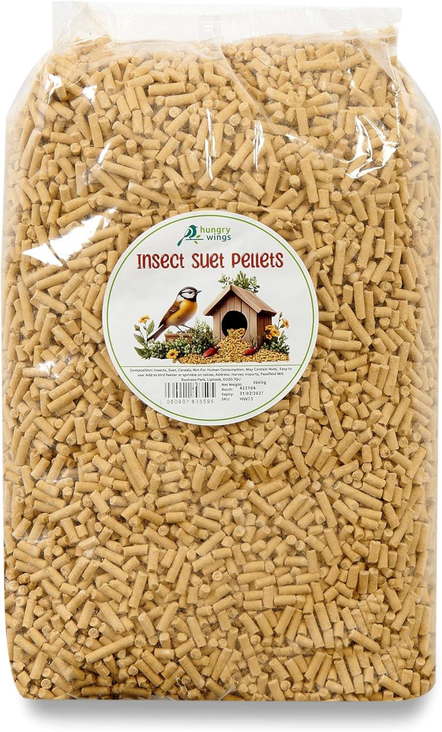 Hungry Wings Insect Suet Pellets 3kg
