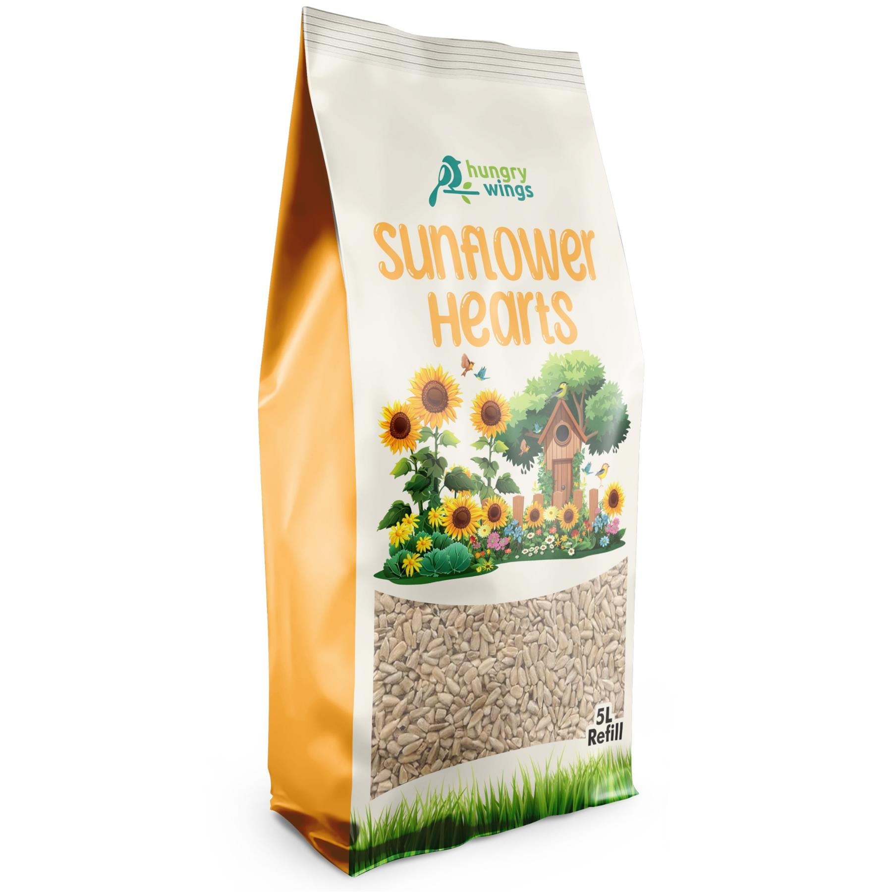 Hungry Wings Sunflower Hearts – 5L Bag