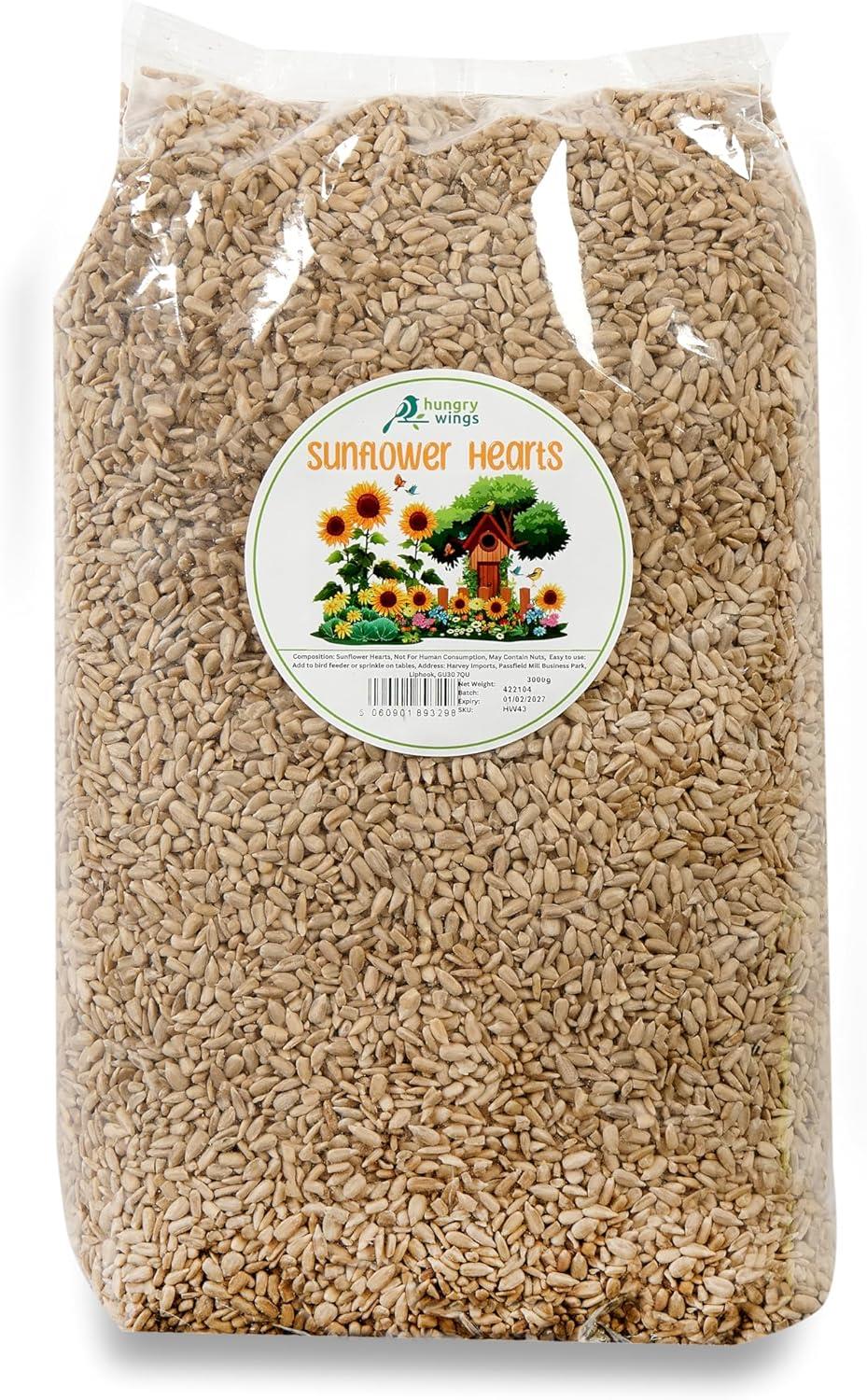 Hungry Wings Sunflower Hearts 3kg
